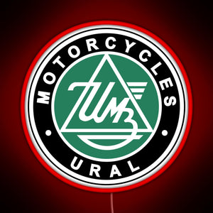 URAL MOTORCYCLES RGB neon sign red