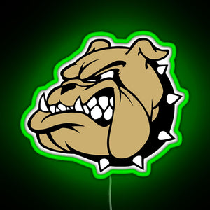 USMC Bulldog RGB neon sign green