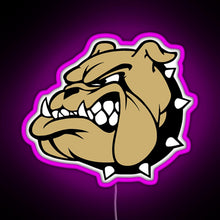 Load image into Gallery viewer, USMC Bulldog RGB neon sign  pink