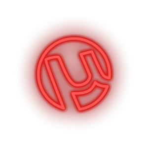 red utorrent social network brand logo led neon factory