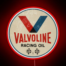 Load image into Gallery viewer, Valvoline Racing Sign RGB neon sign red