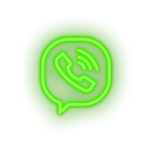 Load image into Gallery viewer, green viber social network brand logo led neon factory
