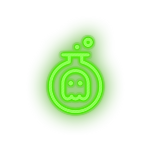 green video game bowl ghost led neon factory