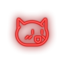 Load image into Gallery viewer, red video game cat led neon factory