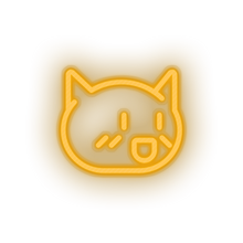 Load image into Gallery viewer, warm_white video game cat led neon factory