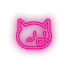 Load image into Gallery viewer, pink video game cat led neon factory