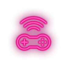 Load image into Gallery viewer, pink video game controller wifi led neon factory