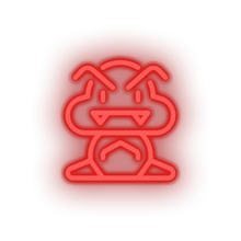 Load image into Gallery viewer, red video game goomba led neon factory