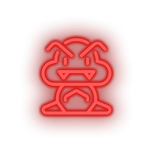 red video game goomba led neon factory