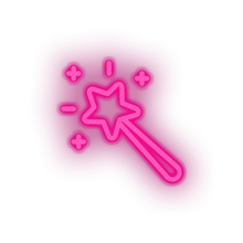 Load image into Gallery viewer, pink video game magic wand led neon factory