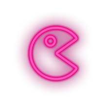 Load image into Gallery viewer, pink video game pacman led neon factory