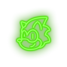 Load image into Gallery viewer, green video game sonic led neon factory