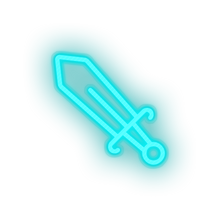 Load image into Gallery viewer, ice_blue video game sword led neon factory