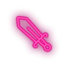 Load image into Gallery viewer, pink video game sword led neon factory
