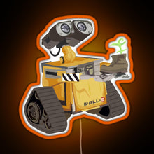 Load image into Gallery viewer, WALL E RGB neon sign orange