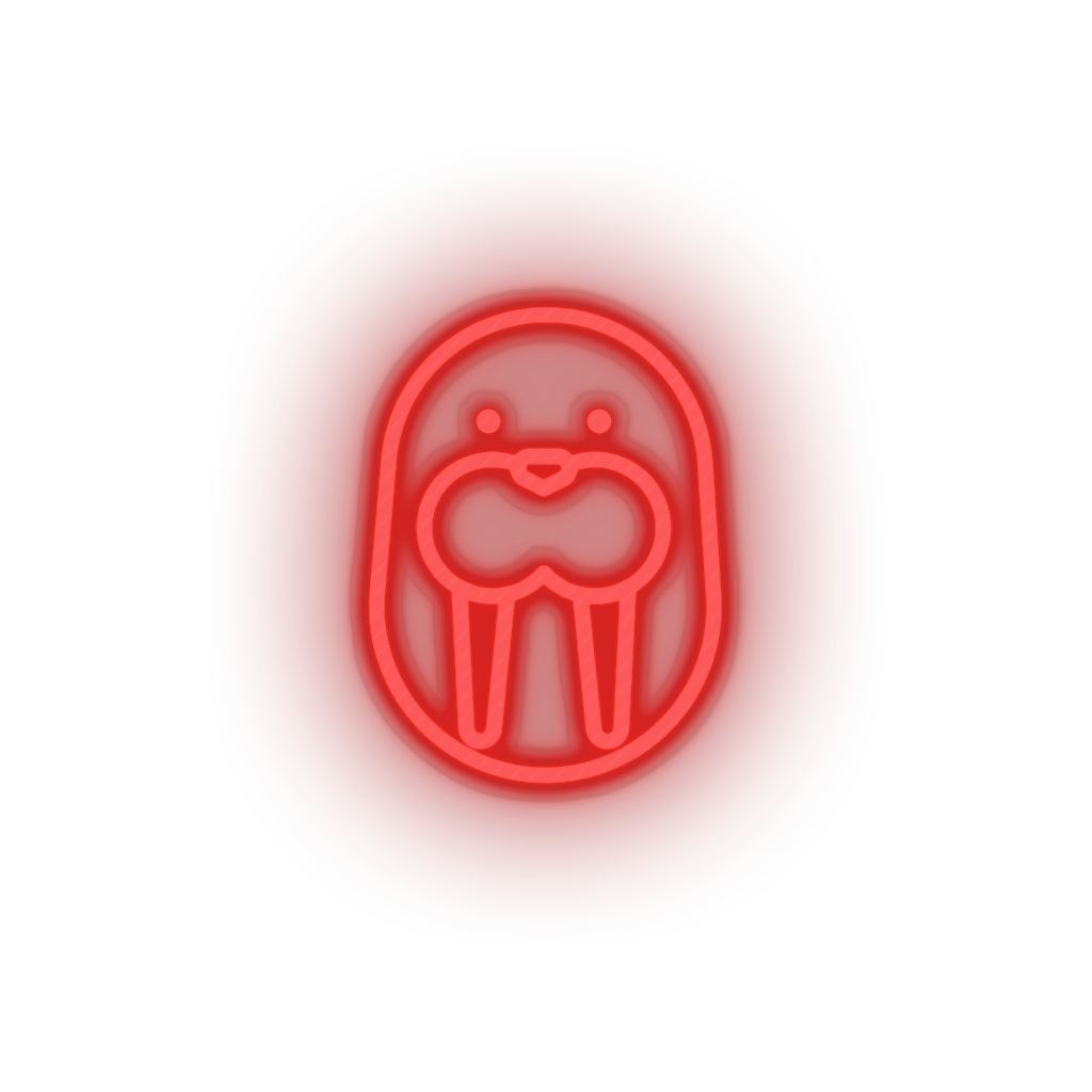 Walrus Neon Sign - Animals Led Wall Neon Decor – Neon Factory