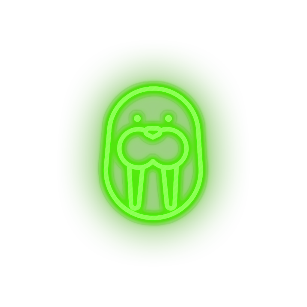 Walrus Neon Sign - Animals Led Wall Neon Decor – Neon Factory