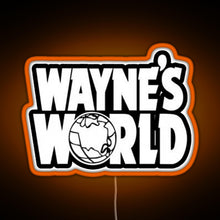 Load image into Gallery viewer, Wayne s World RGB neon sign orange