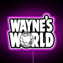 Load image into Gallery viewer, Wayne s World RGB neon sign  pink