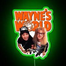 Load image into Gallery viewer, Wayne s World RGB neon sign green