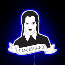Load image into Gallery viewer, Wednesday Addams RGB neon sign blue