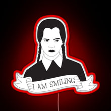 Load image into Gallery viewer, Wednesday Addams RGB neon sign red