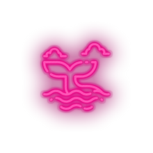 Load image into Gallery viewer, pink whale led animal beach holiday summer tail vacation whale neon factory