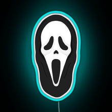 Load image into Gallery viewer, What s your favourite scary movie RGB neon sign lightblue 