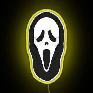 What s your favourite scary movie RGB neon sign yellow