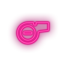 Load image into Gallery viewer, pink whistle led american football football club signal soccer sport whistle neon factory