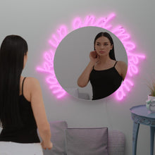 Load image into Gallery viewer, Wake up wall mirror led sign