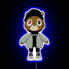 Load image into Gallery viewer, yeezy bear RGB neon sign blue