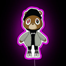 Load image into Gallery viewer, yeezy bear RGB neon sign  pink