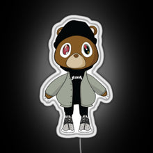 Load image into Gallery viewer, yeezy bear RGB neon sign white 
