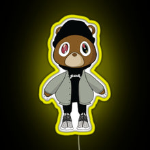 Load image into Gallery viewer, yeezy bear RGB neon sign yellow