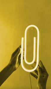 Paper_Clip neon sign - Lamp lights