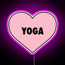 Load image into Gallery viewer, Yoga Love RGB neon sign  pink