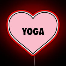 Load image into Gallery viewer, Yoga Love RGB neon sign red