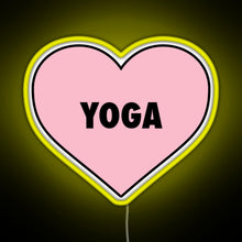 Load image into Gallery viewer, Yoga Love RGB neon sign yellow