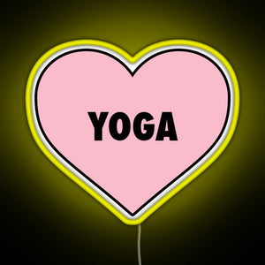 Yoga Love RGB neon sign yellow