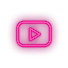 Load image into Gallery viewer, pink youtube social network brand logo led neon factory