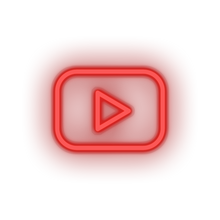 Load image into Gallery viewer, red youtube social network brand logo led neon factory