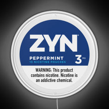 Load image into Gallery viewer, Zyn Peppermint 3mg RGB neon sign white 